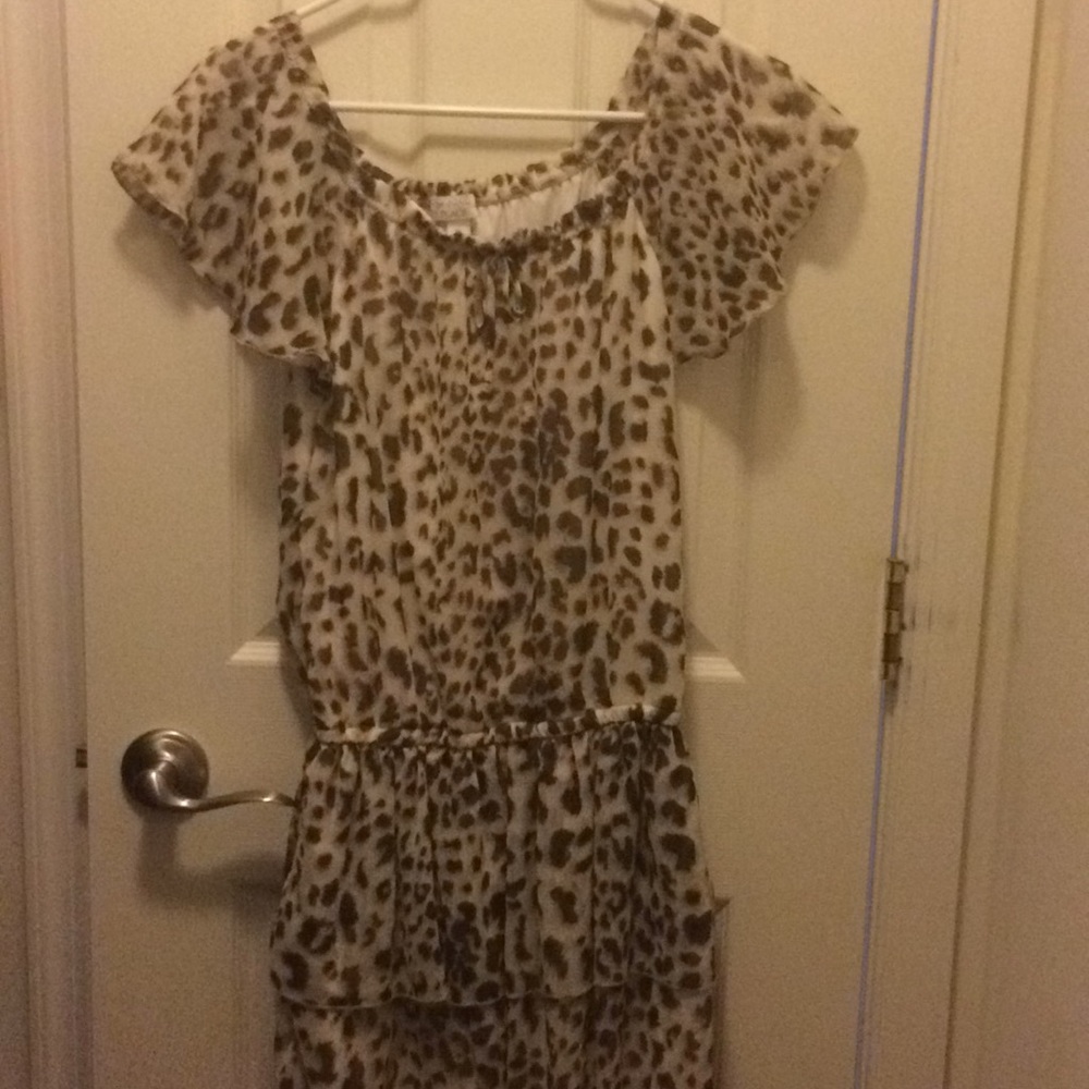 Cheetah/ leopard print dress